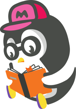 Mimir mascot celebrating